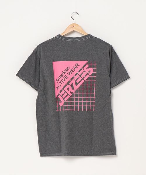 JERZEES（ジャージーズ）の「【 JERZEES / ジャージーズ 】 バックプリント ロゴ Tシャツ（Tシャツ/カットソー・メンズ・ピンク/ブルー系その他/ダークグレー/ブラック系その他/ベージュ/イエロー/オフホワイト・MEDIUM/LARGE）」の9枚目の写真