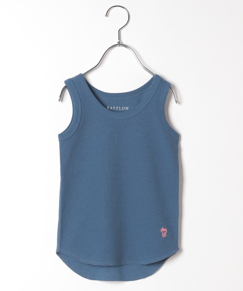 BAYFLOW（ベイフロー）の「[KIDS]ミニワッフルタンク（タンクトップ・キッズ・ホワイト/アクア/チャコール・SMALL/MEDIUM/LARGE/X-LARGE/XX-LARGE）」の3枚目の写真