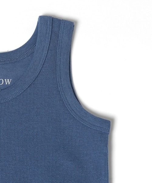 BAYFLOW（ベイフロー）の「[KIDS]ミニワッフルタンク（タンクトップ・キッズ・ホワイト/アクア/チャコール・SMALL/MEDIUM/LARGE/X-LARGE/XX-LARGE）」の8枚目の写真