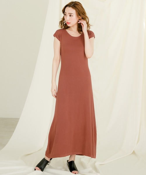 フレンチスリーブサマーニットマキシワンピース ワンピース Julia Boutique ジュリアブティック のファッション通販 Zozotown