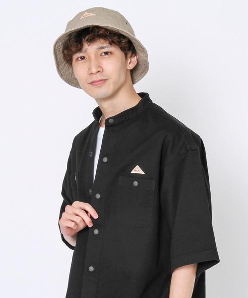 KELTY（ケルティ）の「KELTY(ケルティ)別注バンドカラー半袖シャツ(その他⇒WEB限定カラー)（シャツ/ブラウス・メンズ・ベージュ/その他1/ブラック/オリーブ・LARGE/MEDIUM/SMALL/X-LARGE）」の2枚目の写真