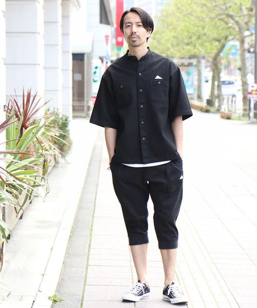 KELTY（ケルティ）の「KELTY(ケルティ)別注バンドカラー半袖シャツ(その他⇒WEB限定カラー)（シャツ/ブラウス・メンズ・ベージュ/その他1/ブラック/オリーブ・LARGE/MEDIUM/SMALL/X-LARGE）」の17枚目の写真