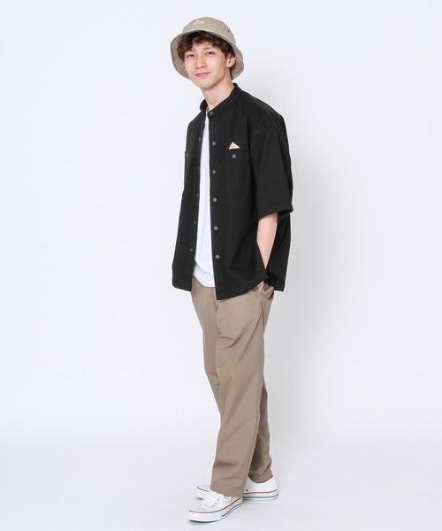 KELTY（ケルティ）の「KELTY(ケルティ)別注バンドカラー半袖シャツ(その他⇒WEB限定カラー)（シャツ/ブラウス・メンズ・ベージュ/その他1/ブラック/オリーブ・LARGE/MEDIUM/SMALL/X-LARGE）」の18枚目の写真