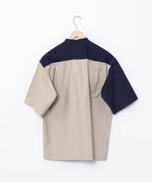 KELTY（ケルティ）の「KELTY(ケルティ)別注バンドカラー半袖シャツ(その他⇒WEB限定カラー)（シャツ/ブラウス・メンズ・ベージュ/その他1/ブラック/オリーブ・LARGE/MEDIUM/SMALL/X-LARGE）」の16枚目の写真