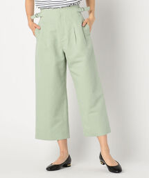 C/Liツイルワイドクロップドパンツ