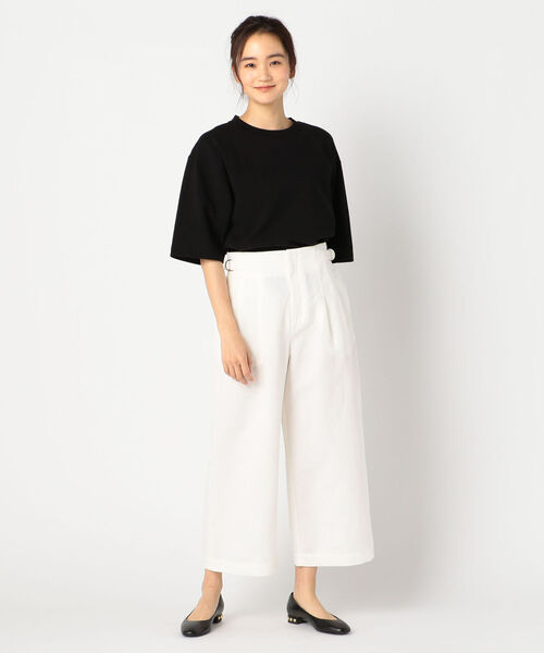 fredy repit（フレディレピ）の「C/Liツイルワイドクロップドパンツ（デニムパンツ・レディース・オフホワイト/ミント・38/36）」の15枚目の写真