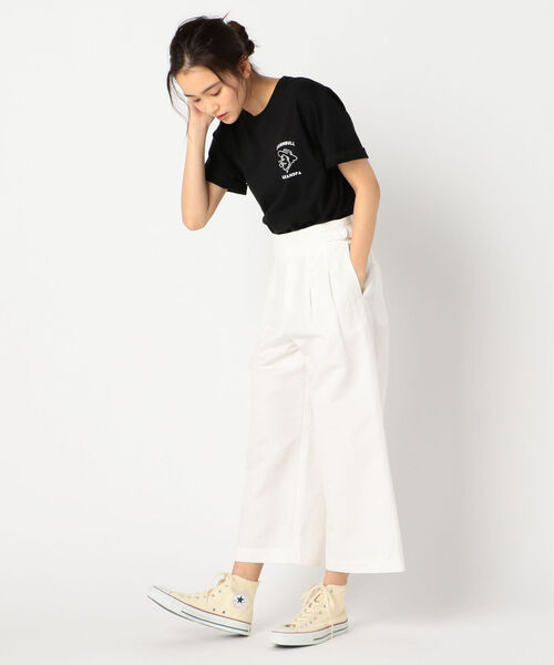 fredy repit（フレディレピ）の「C/Liツイルワイドクロップドパンツ（デニムパンツ・レディース・オフホワイト/ミント・38/36）」の16枚目の写真