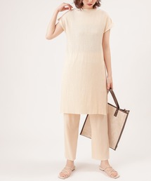 natural couture | 【ZOZO限定】ワッシャーカットロングT&パンツセット(セットアップ)