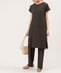 natural couture | 【ZOZO限定】ワッシャーカットロングT&パンツセット(セットアップ)