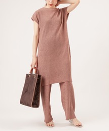 natural couture | 【ZOZO限定】ワッシャーカットロングT&パンツセット(セットアップ)