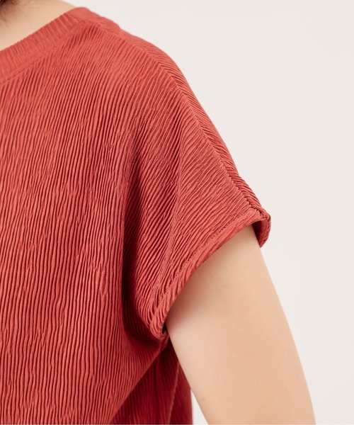 natural couture（ナチュラルクチュール）の「【ZOZO限定】ワッシャーカットロングT&パンツセット（セットアップ・レディース・ブラック/アイボリー/モカ/レンガ・FREE）」の21枚目の写真