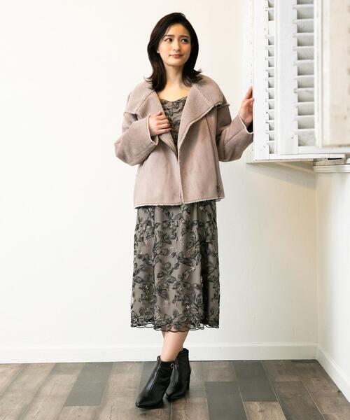 TOCCA(トッカ)の「【TOCCA LAVENDER】Leaf Gradation Embroidery ドレス(ワンピース・レディース・ピンク系7/ブラック系7・2/6/0/4)」の9枚目の写真