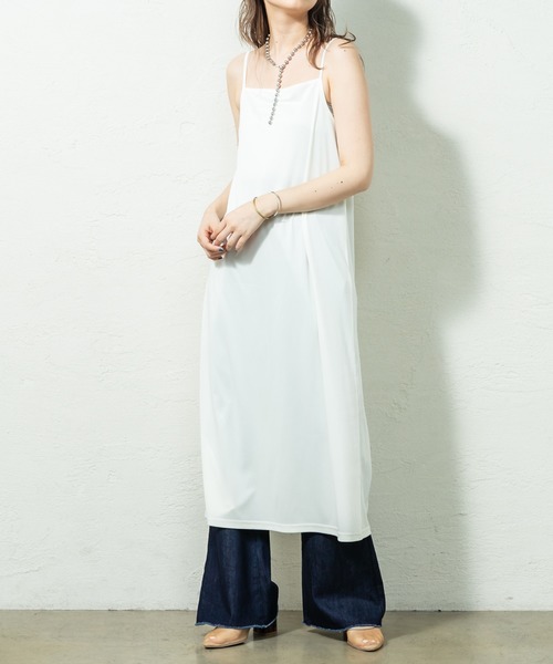 mystic(ミスティック)の「シアーストライプティアードワンピース(ワンピース・レディース・ブラック/ベージュ/カーキ・FREE)」の16枚目の写真