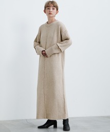 select MOCA | 2021 AW リンキングランダムリブニットワンピース(ワンピース)