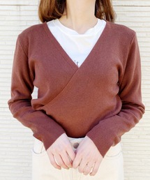 カシュクールリブニット