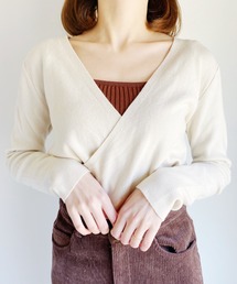 カシュクールリブニット