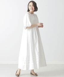 BEAMS LIGHTS | 長屋なぎさ×BEAMS LIGHTS / レース タック ワンピース(ワンピース)