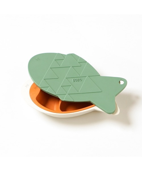 BOBO（ボボ）の「BOBO mamamanma＆go　おさかなプレートセット（マグ/哺乳瓶/お食事グッズ・キッズ・ライトカーキ/ピンク系その他・フリー）」の11枚目の写真