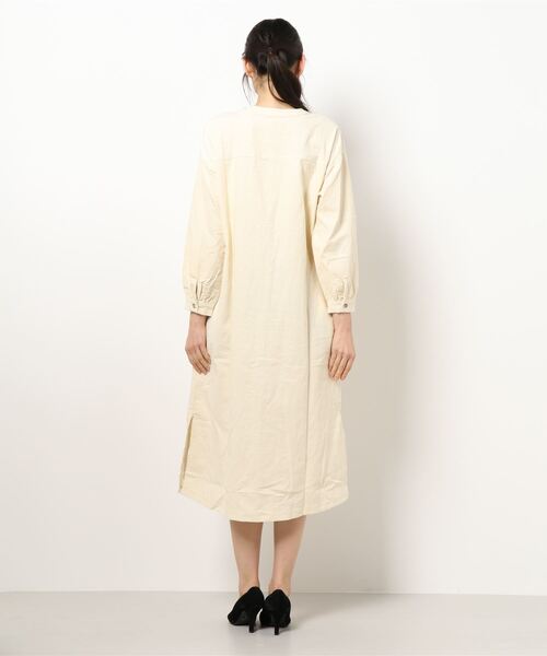コーデュロイバンドカラーワンピース（ワンピース）｜KOBE LETTUCE