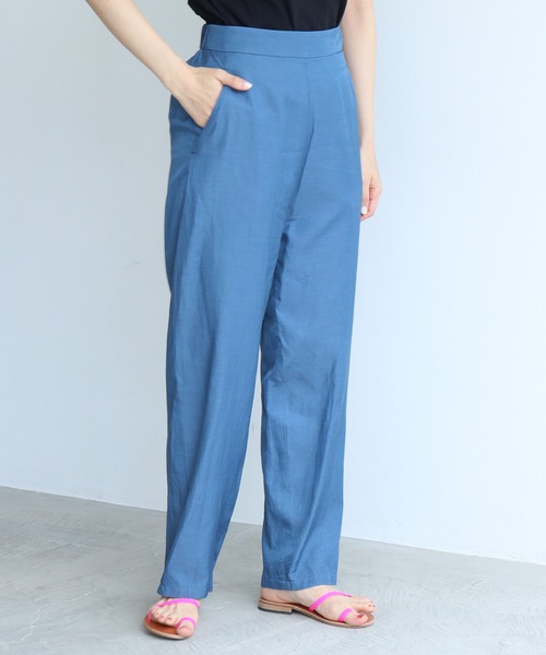 nitca（ニトカ）の「*◇C/CU/LIラチネバックシームパンツ（その他パンツ・レディース・グリーン/アイボリー/サックスブルー/ネイビー・FREE）」の9枚目の写真