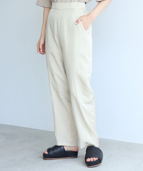 nitca（ニトカ）の「*◇C/CU/LIラチネバックシームパンツ（その他パンツ・レディース・グリーン/アイボリー/サックスブルー/ネイビー・FREE）」の15枚目の写真