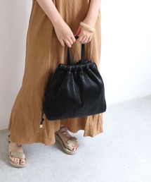 MIAN  | メタリックプリーツ2wayバッグ(トートバッグ)