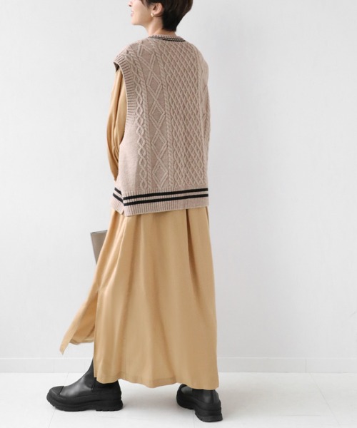 セール】ウォッシャブルリヨセルツイルロングワンピース◇（ワンピース