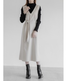 ベルトセットジャンパードレス