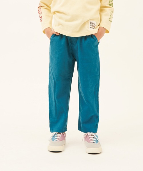 RUGGEDWORKS（ラゲッドワークス）の「【夏でも履ける涼しい♪】麻レーヨンロングパンツ（その他パンツ・キッズ・アイボリー/ブルー系その他・110/140/90/130/100/120/150）」の2枚目の写真