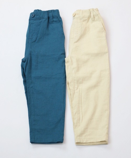 RUGGEDWORKS（ラゲッドワークス）の「【夏でも履ける涼しい♪】麻レーヨンロングパンツ（その他パンツ・キッズ・アイボリー/ブルー系その他・110/140/90/130/100/120/150）」の7枚目の写真