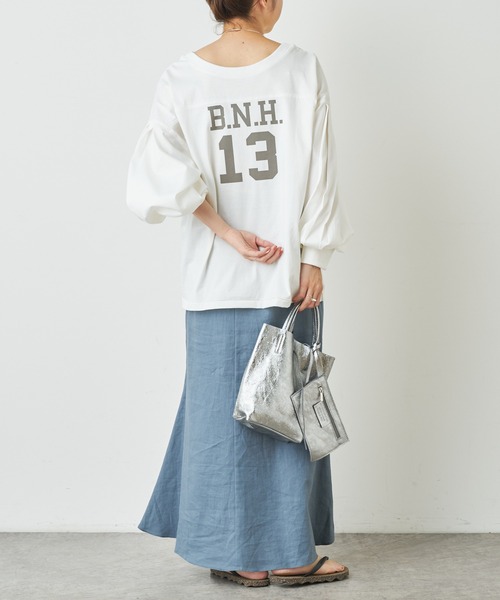 Omekashi(オメカシ)の「Marlon Firenze スエード / レザーミニバッグ(トートバッグ・レディース・モカ/サックスブルー/シルバー・ONE SIZE)」の16枚目の写真