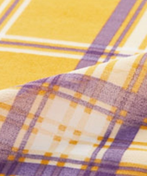 RANAN（ラナン）の「チェックプリントデザインスカート（スカート・レディース・イエロー・L/LL/M/3L）」の2枚目の写真