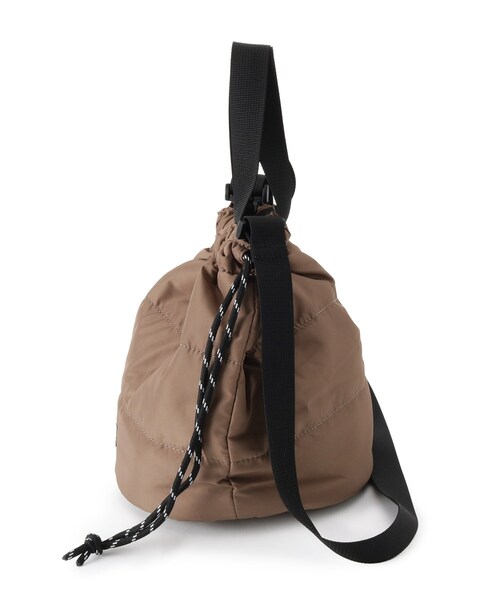 pink adobe（ピンクアドベ）の「◆【Lee別注】巾着ショルダーバッグ（ショルダーバッグ・レディース・ブラック/ベージュ系その他/グレー系/アイボリー系/カーキ系・00）」の6枚目の写真