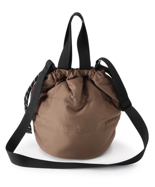 pink adobe（ピンクアドベ）の「◆【Lee別注】巾着ショルダーバッグ（ショルダーバッグ・レディース・ブラック/ベージュ系その他/グレー系/アイボリー系/カーキ系・00）」の7枚目の写真