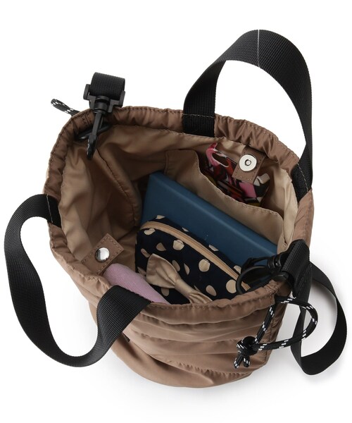 pink adobe（ピンクアドベ）の「◆【Lee別注】巾着ショルダーバッグ（ショルダーバッグ・レディース・ブラック/ベージュ系その他/グレー系/アイボリー系/カーキ系・00）」の13枚目の写真