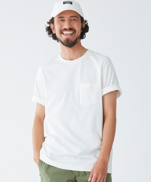 ケアフリー・アンシュリンカブル・ティ、半袖 ポケット付き ジャパン