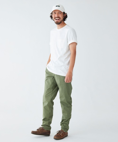 L.L.Bean(エルエルビーン)の「ケアフリー・アンシュリンカブル・ティ、半袖 ポケット付き ジャパン・フィット(Tシャツ/カットソー・メンズ・グリーン/ホワイト/マスタード/ネイビー/ヘザーグレー/ブラック/ブルー/オレンジ/スカイブルー・X-LARGE/LARGE/SMALL/MEDIUM/XX-LARGE)」の14枚目の写真