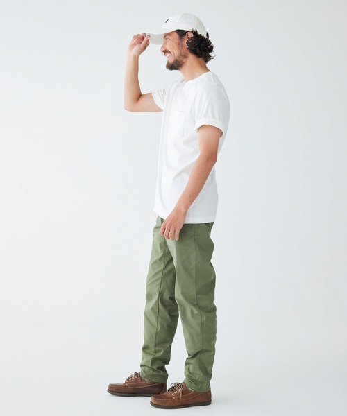 L.L.Bean(エルエルビーン)の「ケアフリー・アンシュリンカブル・ティ、半袖 ポケット付き ジャパン・フィット(Tシャツ/カットソー・メンズ・グリーン/ホワイト/マスタード/ネイビー/ヘザーグレー/ブラック/ブルー/オレンジ/スカイブルー・X-LARGE/LARGE/SMALL/MEDIUM/XX-LARGE)」の15枚目の写真