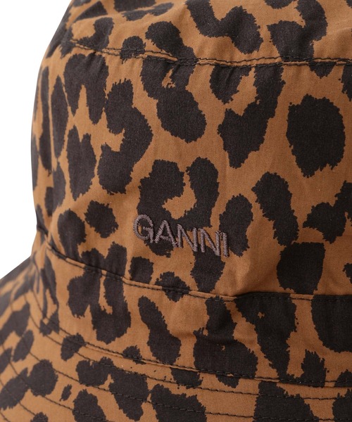 GANNI（ガニー）の「【GANNI】Printed Cottton Poplin Hat