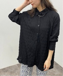 apres jour mignon | クシュクシュクロスＢＩＧシャツ【ZOZOTOWN限定アイテム】(シャツ/ブラウス)