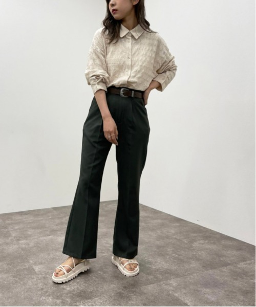 apres jour mignon（アプレジュールミニョン）の「クシュクシュクロスＢＩＧシャツ【ZOZOTOWN限定アイテム】（シャツ/ブラウス・レディース・アイボリー/ベージュ/ブラック・X-LARGE/フリー）」の17枚目の写真