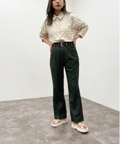 apres jour mignon（アプレジュールミニョン）の「クシュクシュクロスＢＩＧシャツ【ZOZOTOWN限定アイテム】（シャツ/ブラウス・レディース・アイボリー/ベージュ/ブラック・X-LARGE/フリー）」の19枚目の写真