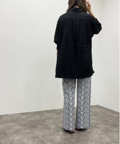 apres jour mignon（アプレジュールミニョン）の「クシュクシュクロスＢＩＧシャツ【ZOZOTOWN限定アイテム】（シャツ/ブラウス・レディース・アイボリー/ベージュ/ブラック・X-LARGE/フリー）」の20枚目の写真