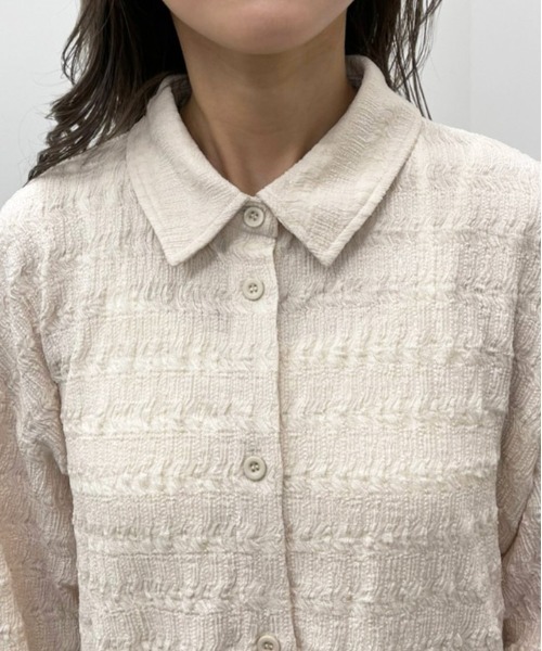 apres jour mignon（アプレジュールミニョン）の「クシュクシュクロスＢＩＧシャツ【ZOZOTOWN限定アイテム】（シャツ/ブラウス・レディース・アイボリー/ベージュ/ブラック・X-LARGE/フリー）」の15枚目の写真