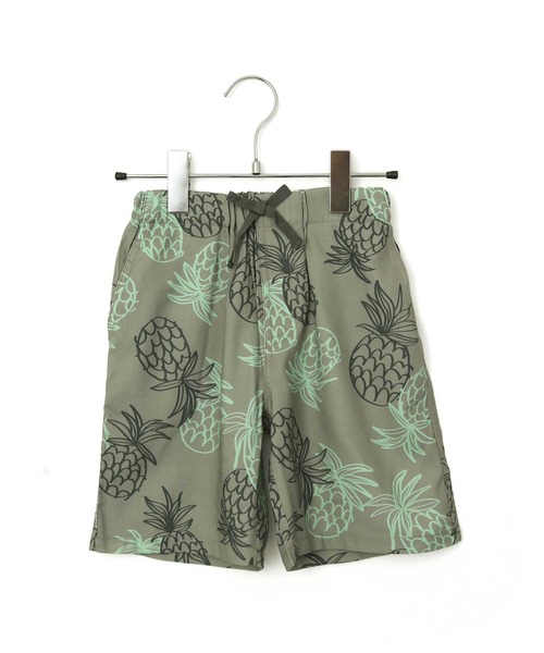 MAKE YOUR DAY（メイクユアデイ）の「パイナップル柄5分丈パンツ■80～140cm（その他パンツ・キッズ・ミント/モカ・90/100/110/120/80/130/140）」の2枚目の写真