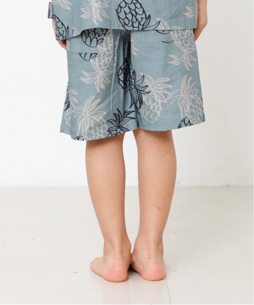 MAKE YOUR DAY（メイクユアデイ）の「パイナップル柄5分丈パンツ■80～140cm（その他パンツ・キッズ・ミント/モカ・90/100/110/120/80/130/140）」の7枚目の写真
