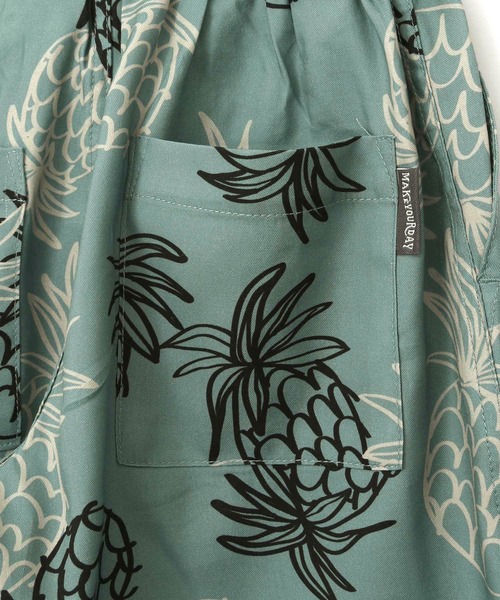 MAKE YOUR DAY（メイクユアデイ）の「パイナップル柄5分丈パンツ■80～140cm（その他パンツ・キッズ・ミント/モカ・90/100/110/120/80/130/140）」の11枚目の写真