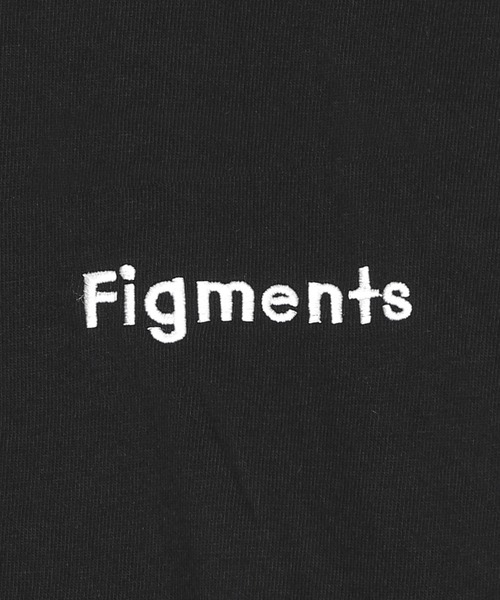 Figments（フィグメンツ）の「ワンポイントロゴロンT（Tシャツ/カットソー・レディース・グリーン/ブラック/ホワイト/マスタード/パープル/ベージュ/サックスブルー・FREE）」の10枚目の写真