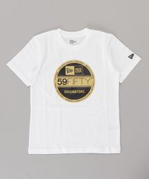 NEW ERA（ニューエラ）の「【NEW　ERA/ニューエラ】59FIFTYサークルロゴ キッズ半袖Ｔシャツ【140ｃｍ-160ｃｍ】/ ホワイト（Tシャツ/カットソー・キッズ）」
