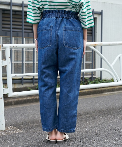 CIAOPANIC TYPY（チャオパニックティピー）の「【ZOZOTOWN限定】コットンリネンデニムハイウエストパンツ（デニムパンツ・レディース・ネイビー/ブルー・MEDIUM/SMALL）」の12枚目の写真